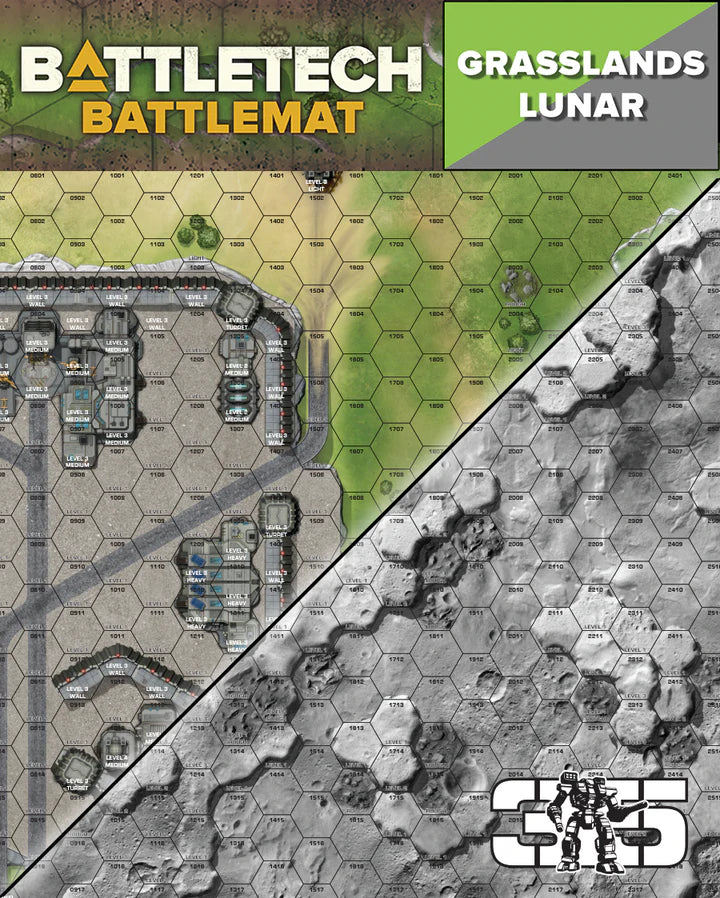 BattleTech Battle Mat: Grasslands Lunar