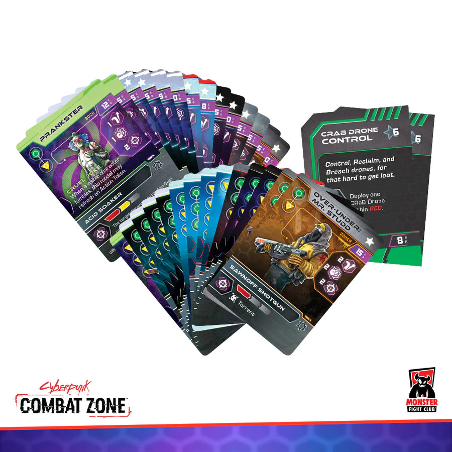 Cyberpunk RED: Combat Zone - Character Card Pack