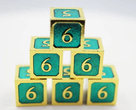 6 Piece Metal D6's
