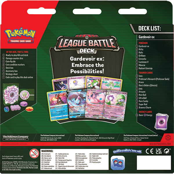 Pokemon League Battle Deck Gardevoir ex