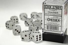 Chessex 12 block 16 mm d6 dice