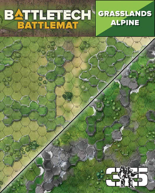 BattleTech Battle Mat: Grasslands Alpine