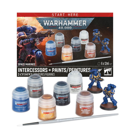 Space Marines Intercessors + Paints/Peintures