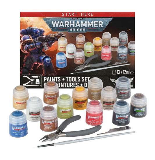 Warhammer 40,000 Paints + Tools Set