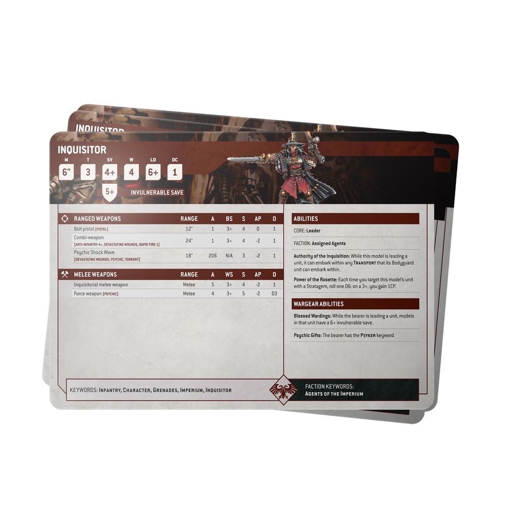 Datasheet Cards: Imperial Agents