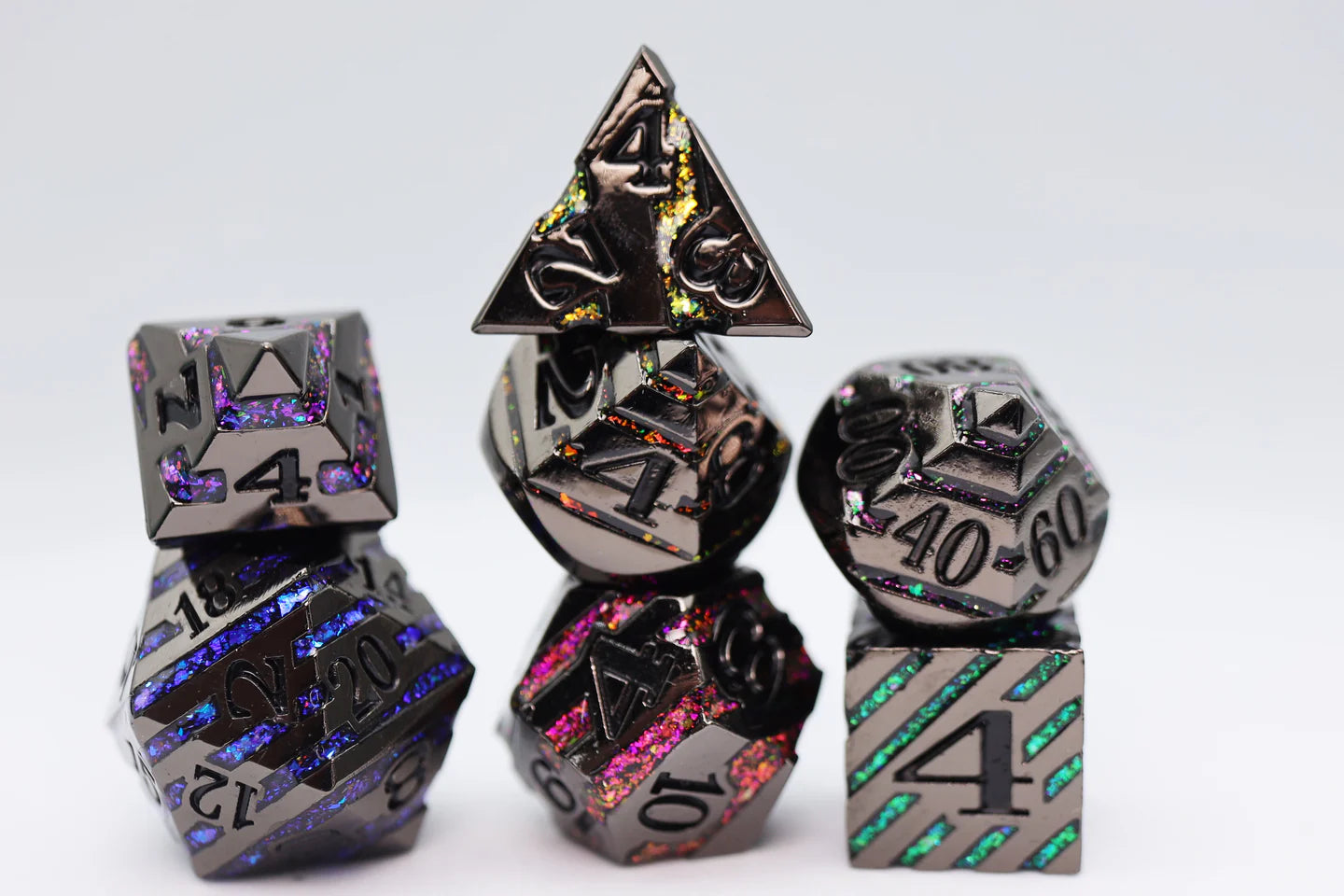 Metal RPG Dice Set