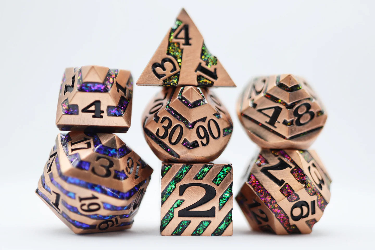 Metal RPG Dice Set