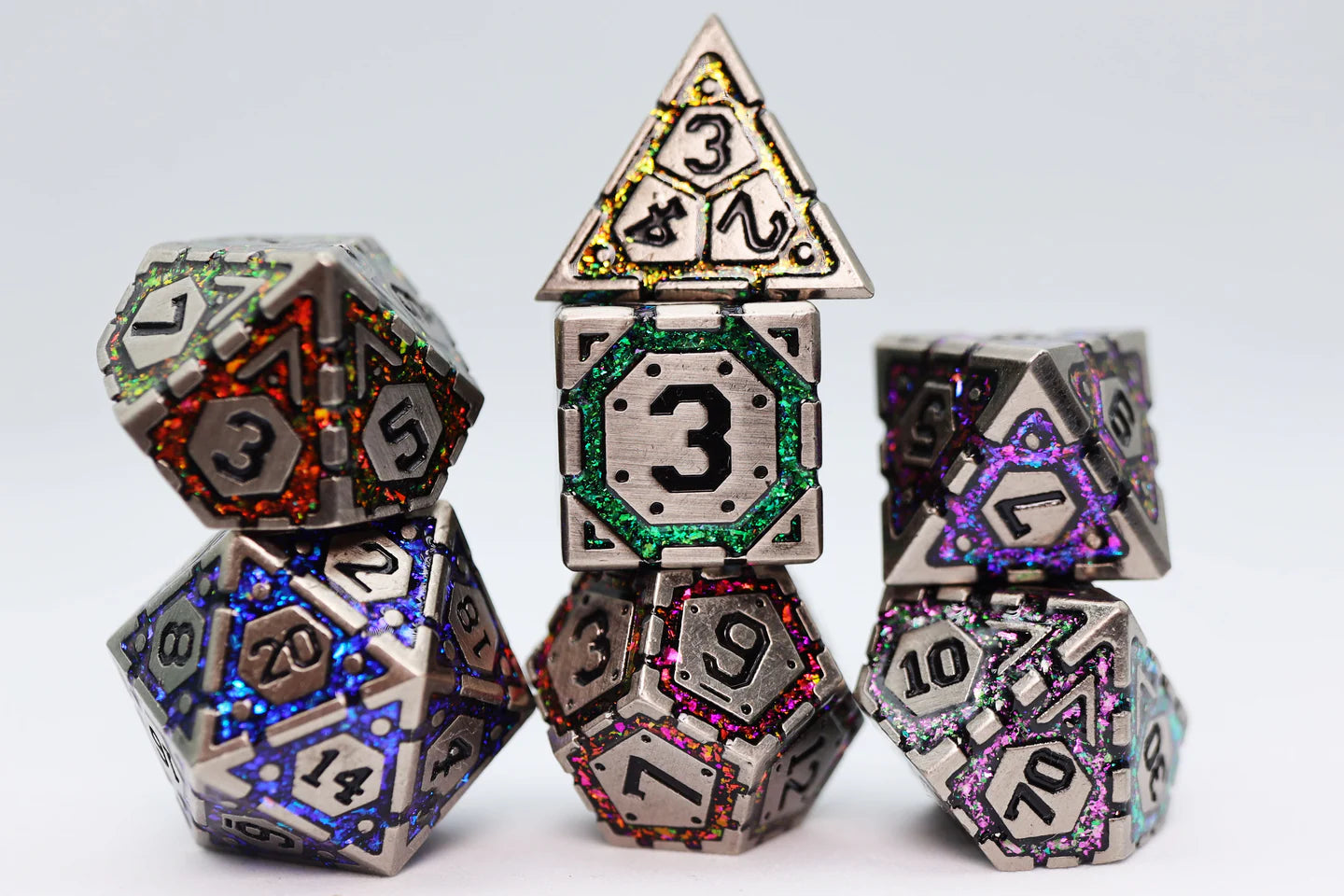 Metal RPG Dice Set