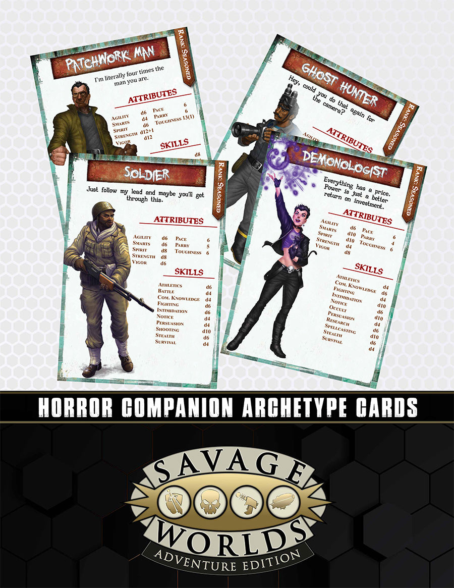 Savage Worlds: Horror Archetype Cards