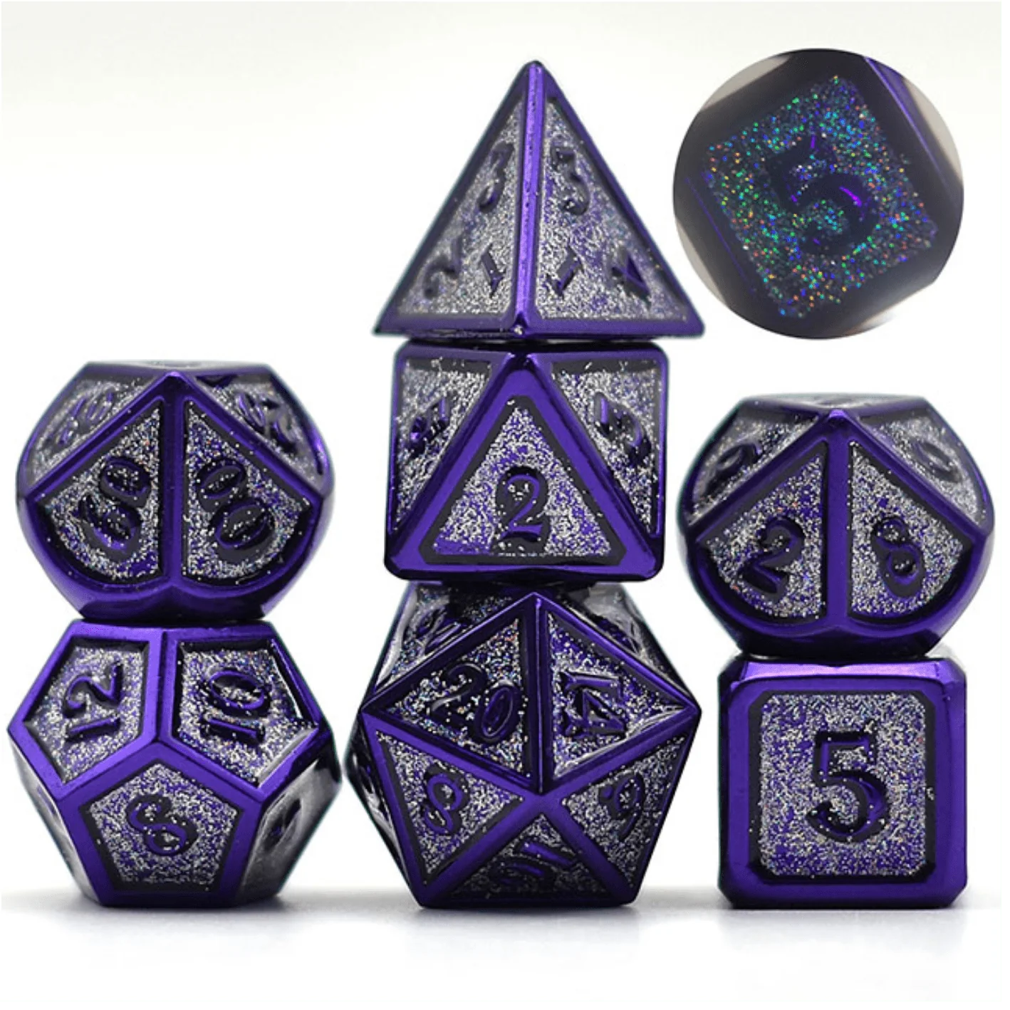 Metal RPG Dice Set