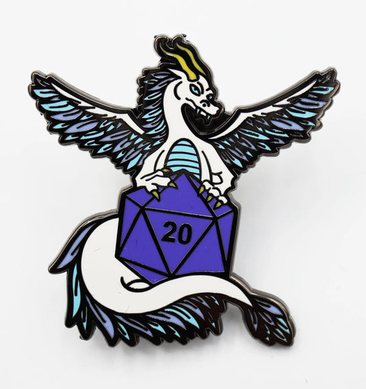 Dice Dragon Pin