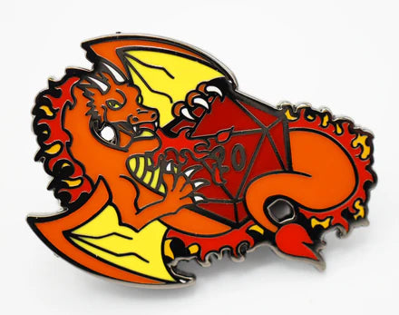 Dice Dragon Pin