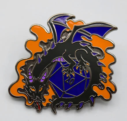 Dice Dragon Pin