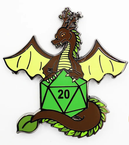 Dice Dragon Pin