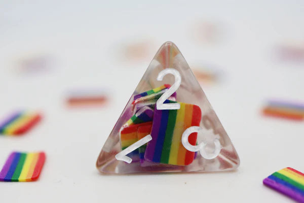 Pride Flag RPG Dice