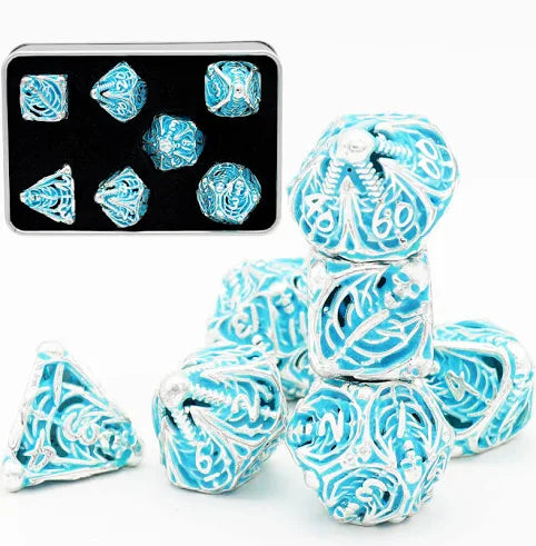 Metal RPG dice