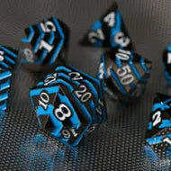 Metal RPG dice