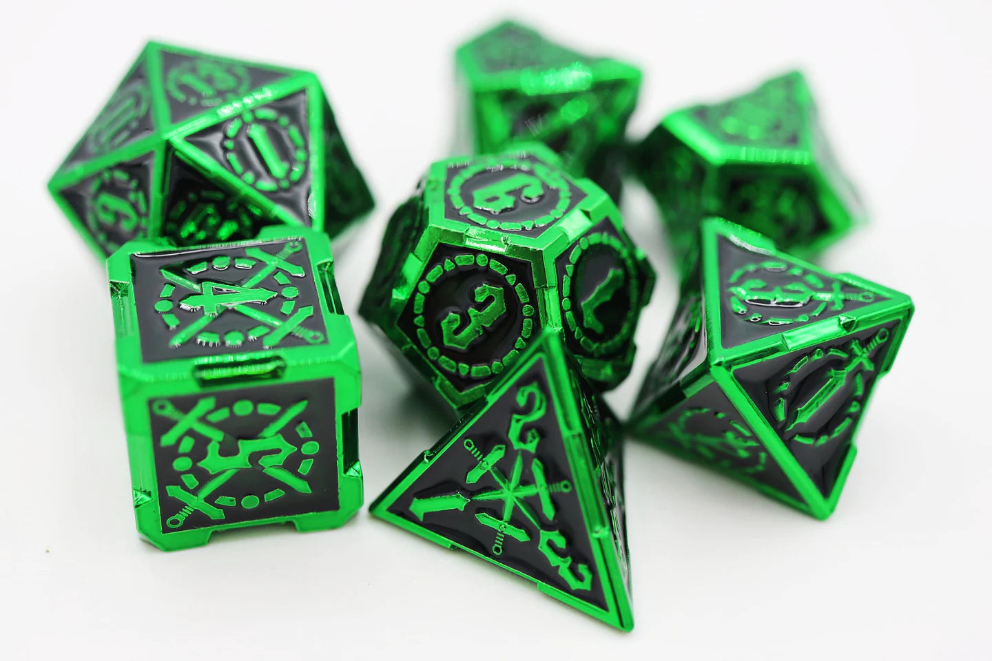 Metal RPG Dice Set