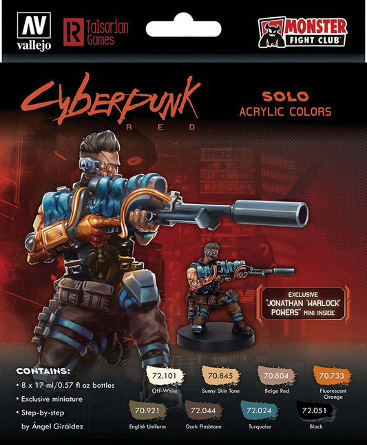 Cyberpunk Paint Set: Solo - Exclusive Jonathan Warlock Powers Mini